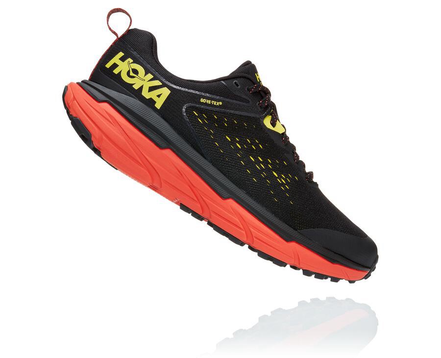 Hoka One One Trainers Mens Black/Red - Challenger ATR 6 GORE-TEX - 91276QBEW